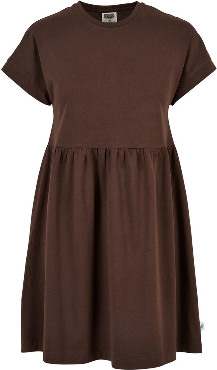 Urban Classics Organic Empire Valance Tee Korte jurk S Bruin