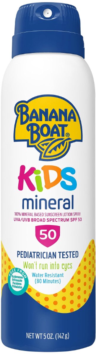 Banana Boat Kinderspray SPF 50 - Zonnebrandcrème - UVA/UVB bescherming, 141 g