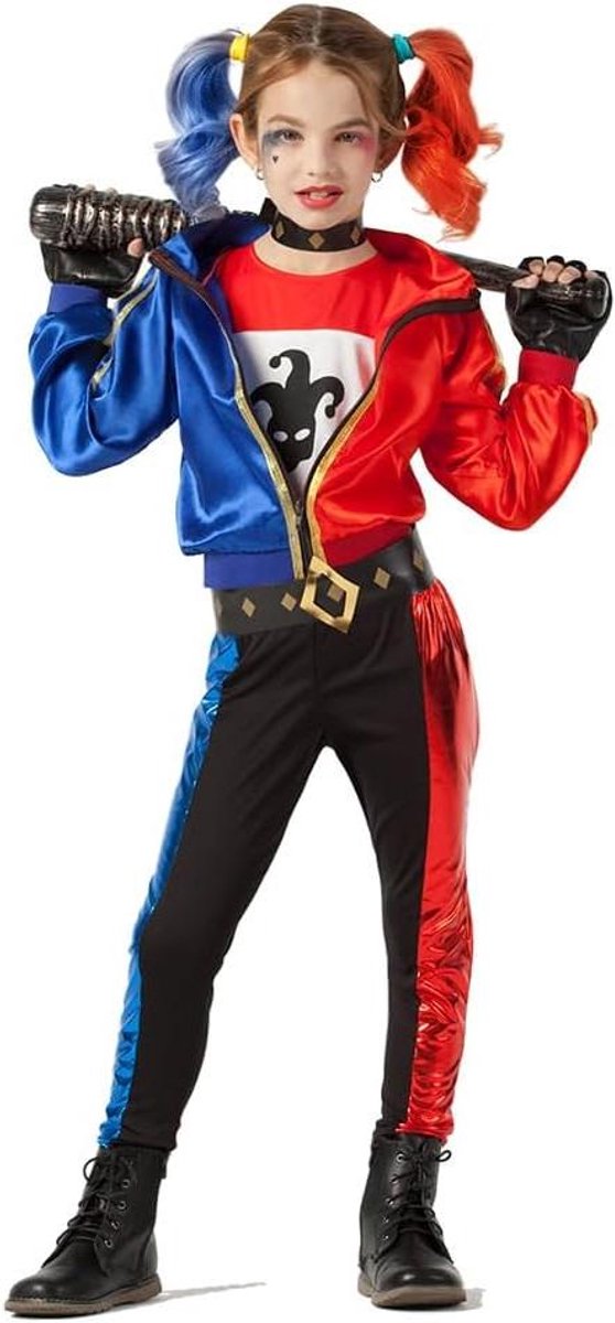 Provento - Kinderkostuum Jester Fatale voor Halloween, carnaval, themafeesten