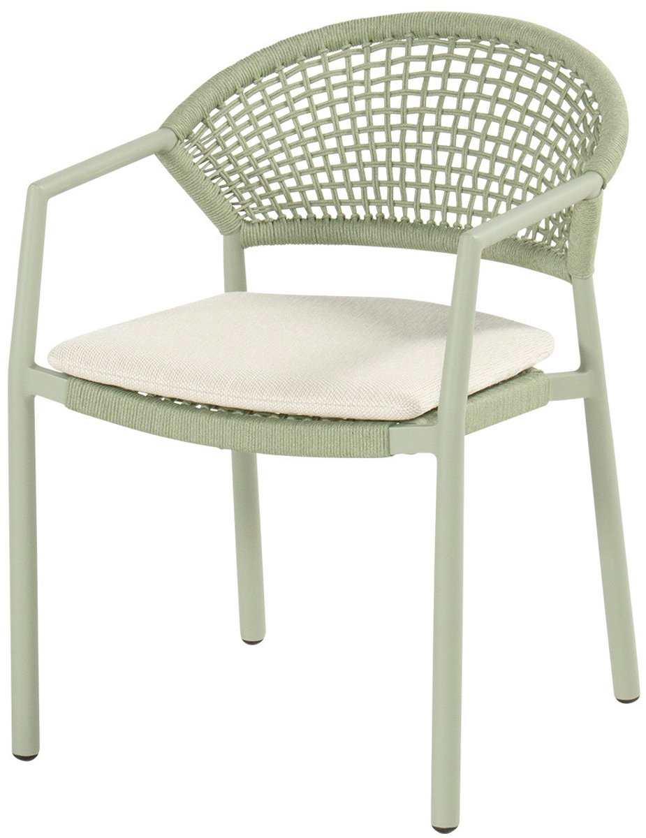 Hartman Taragona chaise de jardin empilable rope dining - Soft Green