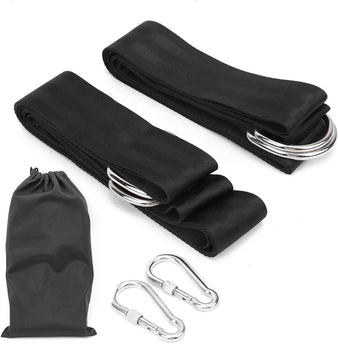 Nordivar - Boom Swing Opknoping Riemen Kit - Hangmat Swing Set - Veiligheid Riem - Nylon Touw - Outdoor Plezier - Geschikt voor Bomen en Schommels - Groen en Blauw - Duurzaam Materiaal - Opknoping Accessoires