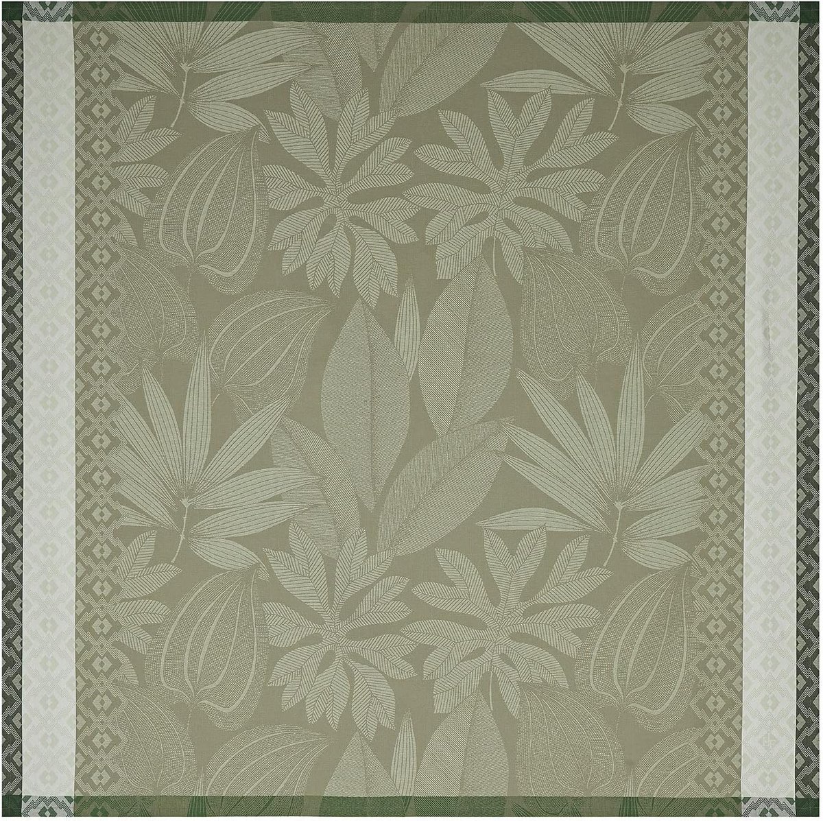 Katoenen Tafelkleed 120x120 cm - Natuur Print - Rechthoekig