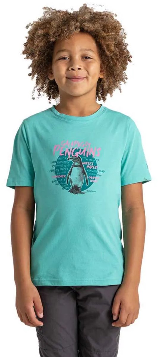 Craghoppers Ellis T-shirt Met Korte Mouwen 9-10 Years Jongen Groen