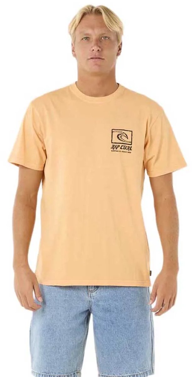 Rip Curl Raw Energy Trad Tee Mandarin Zest Oranje