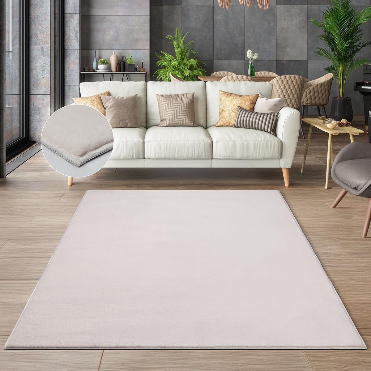 Zacht en Elegant Roze Bonttapijt - Wasbaar en Geschikt voor Vloerverwarming, 70 x 140 cm