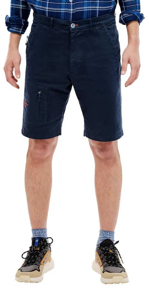 The Mountain Studio Hiking Cotton Stretch Korte Broek Blauw XL Man