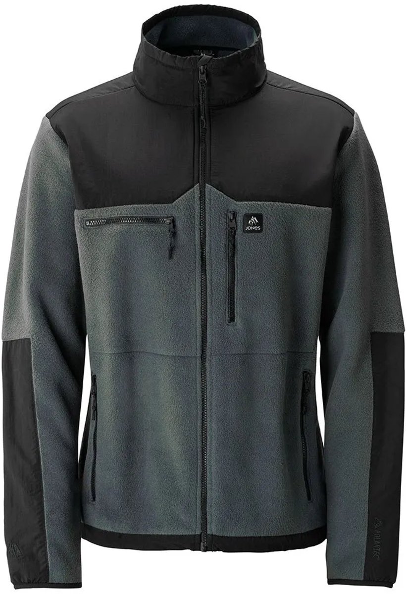 Jones Base Camp Recycled Fleece Met Volledige Rits Grijs XL Man