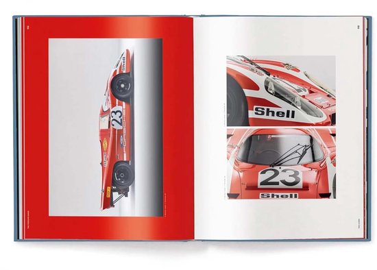 Rode Porsche raceauto met nummer 23 en Shell-logo.