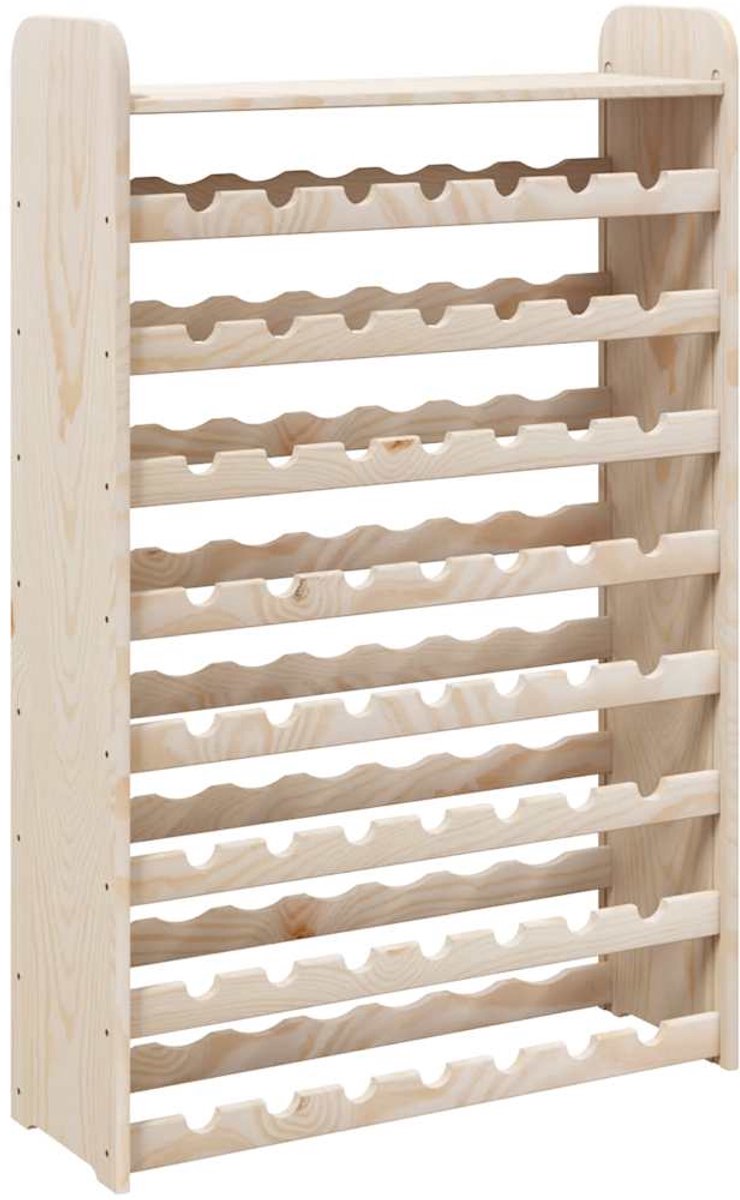 vidaXL - Wijnrek - met - bovenblad - 72,5x25x111,5 - cm - massief - grenenhout