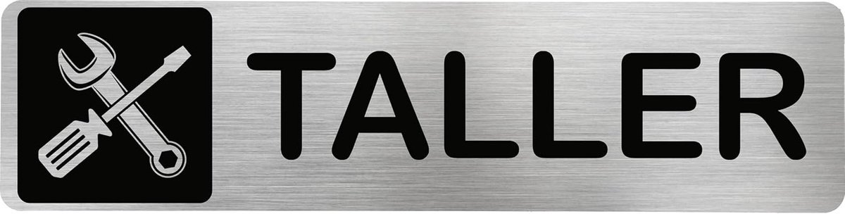 Roestvrij Stalen Deurbord | Informatiebord 200 x 50 mm | Gepersonaliseerd en Elegant