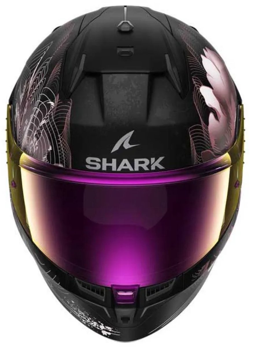 Shark D-Skwal 3 Mayfer Mat Zwart Roze Integraalhelm - Maat XS - Helm – foto 3