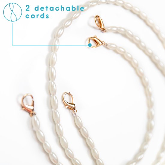 iMoshion Backcover avec cordon + bracelet - Coque iPhone 11 Perles - Transparente