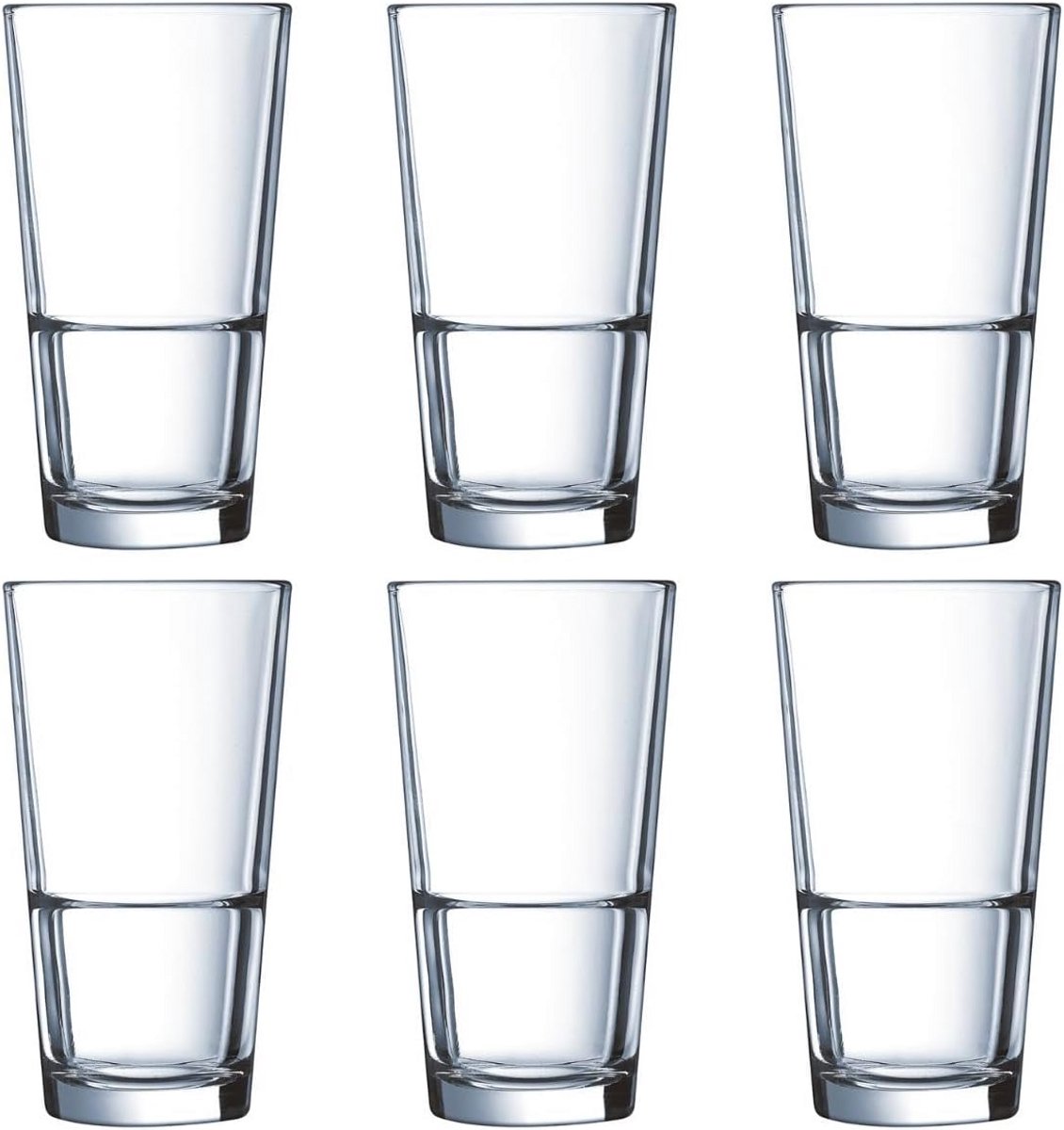 Set van 6 Transparante Longdrinkglazen van 290 ml - Ideaal voor Horeca en Thuis