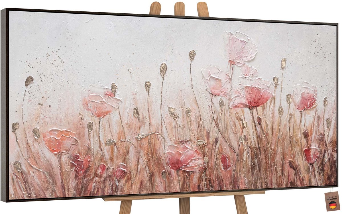 Canvas schilderij groot handgeschilderd april lente natuur – YS-Art Gallery – Frisse wanddecoratie voor woonkamer – Modern schilderij voor slaapkamer en hal
