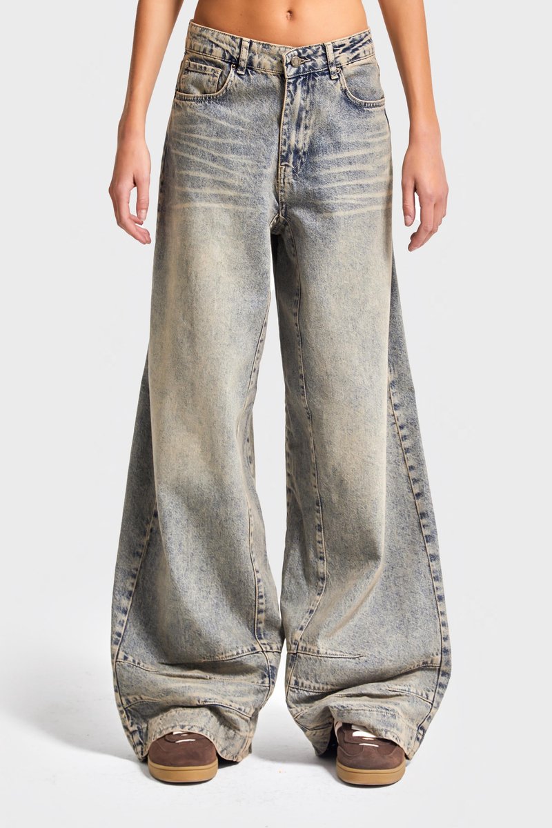 It's Basic - Wide Mid Rise Jeans