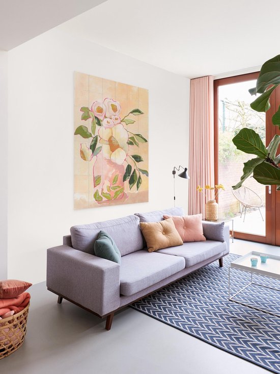 Vase IXXI Flourish, Lucrecia Caporale & Divers - 100 x 140 cm - Support de suspension gratuit - Grande décoration murale et posters - Illustrations, Aquarelle