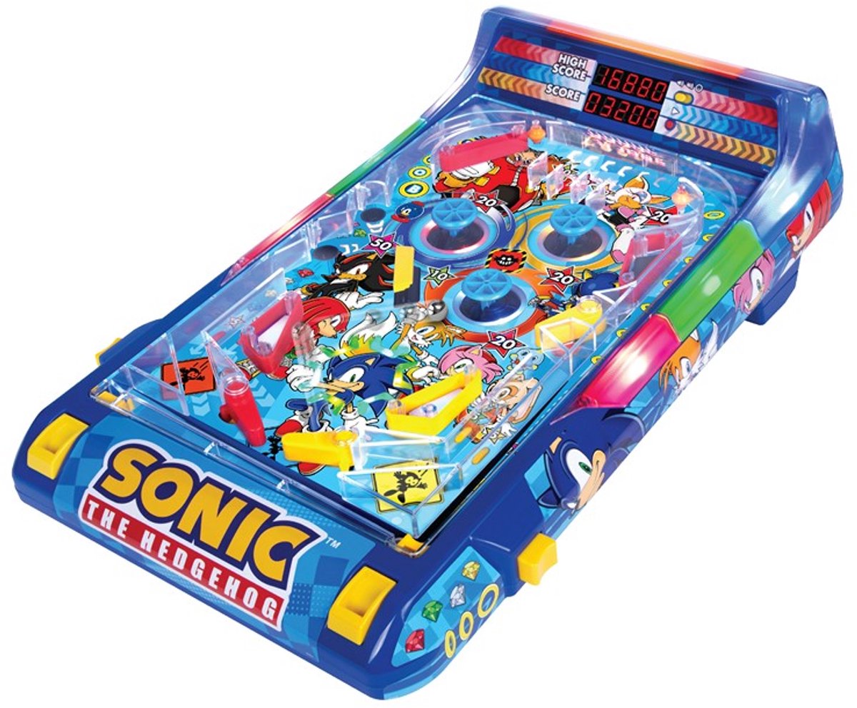 Merchant Ambassador Sonic elektronische flipperkast arcade spel 32x56x18cm.