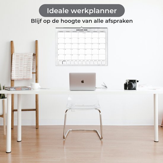 Calendrier Mural 2025 Minimaliste - Organisateur Familial Mensuel 28x22 Cm