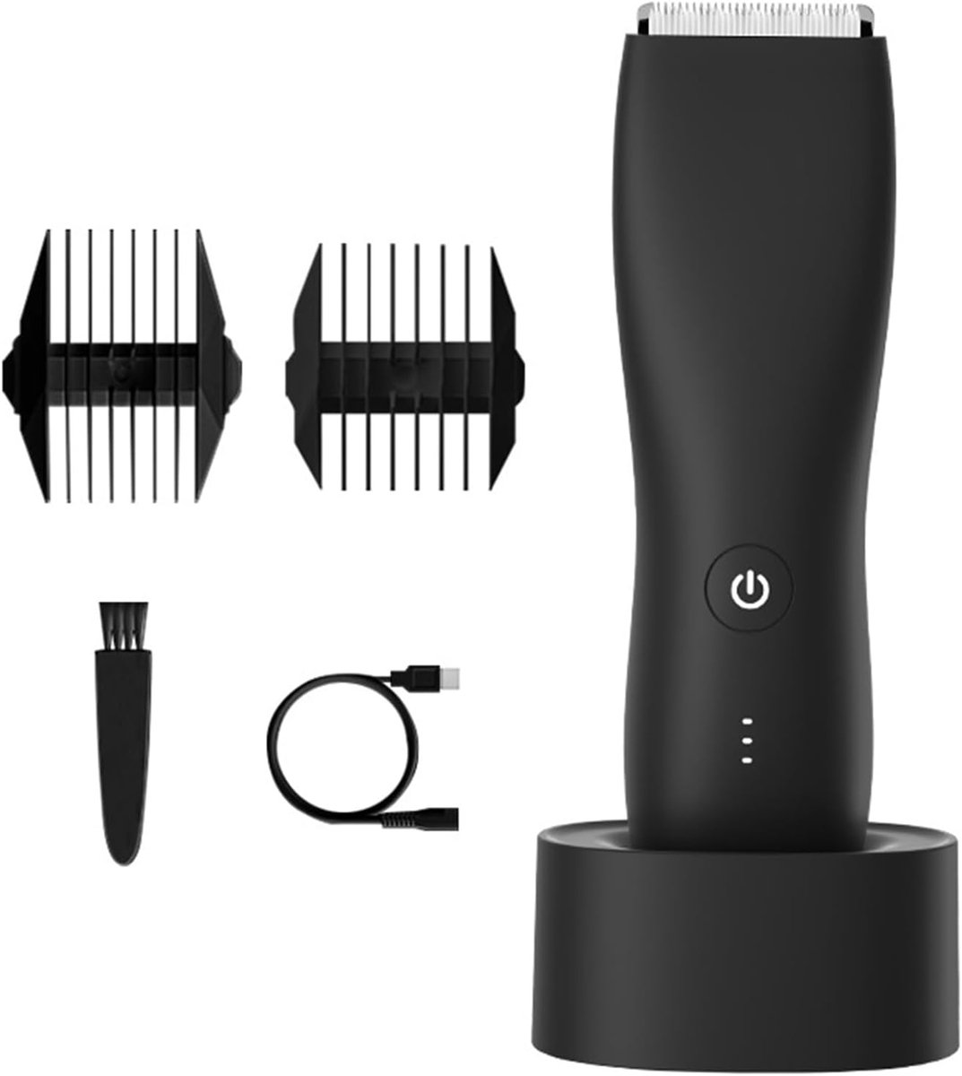 Trimmer voor schaam- en lichaamshaar voor mannen, elektrische draadloze oplaadbare scheerapparaat voor mannen, verzorgingsproducten voor mannen