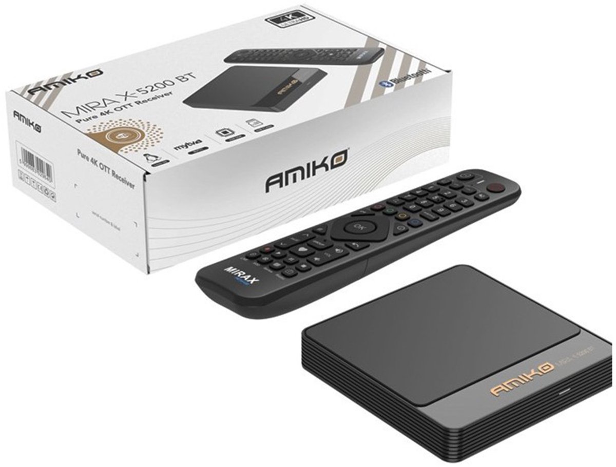 Amiko Mira X HIS-5200 Bluetooth Linux Pure 4K Mediastreamer