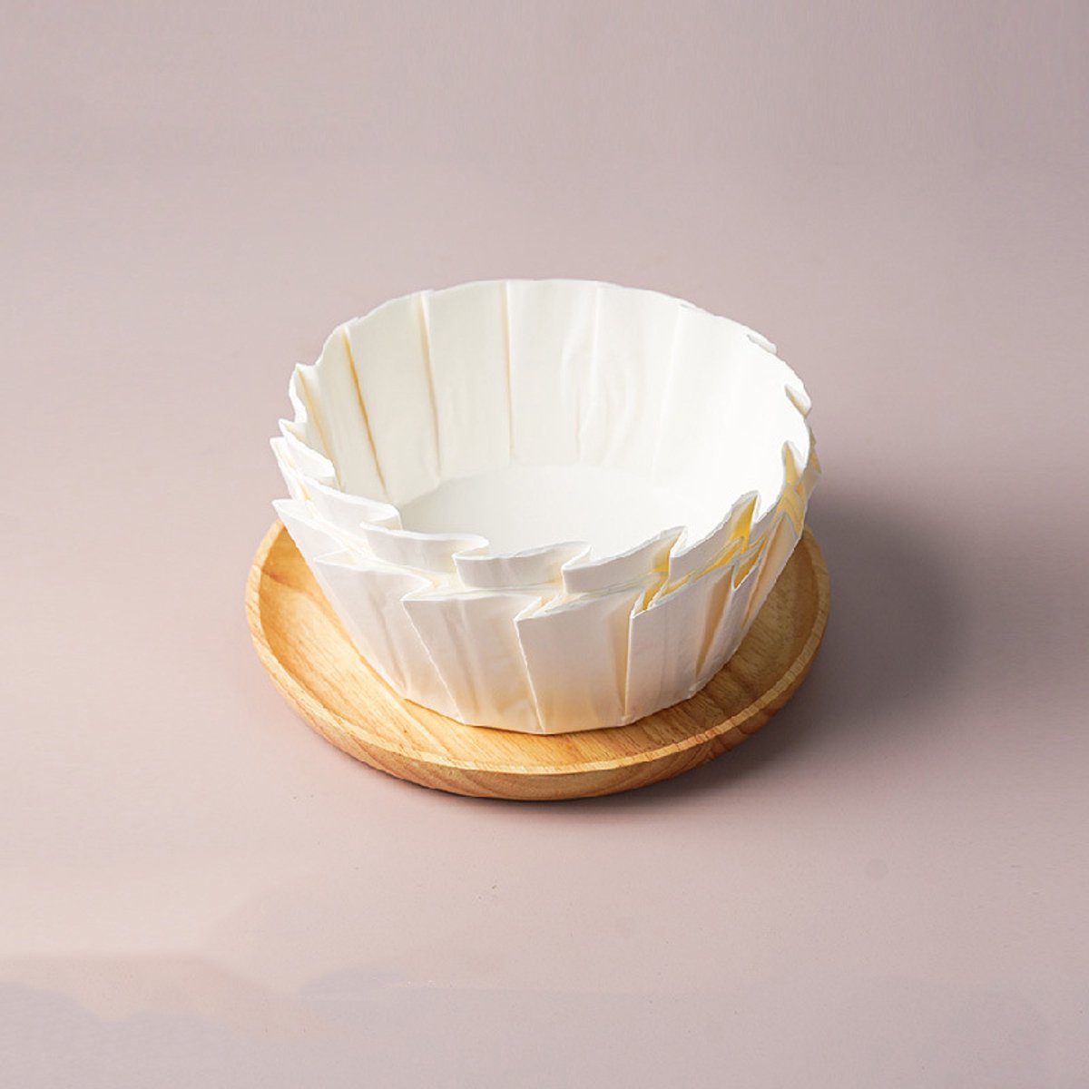 100 stuks wegwerp bakpapier voor taarten, cheesecakes, oven en airfryer - 8,2 x 5 cm