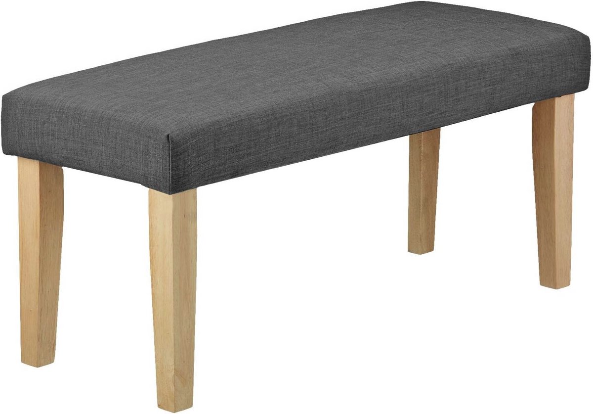 Upholstered Sofa Bench for Bedroom and Hallway - Comfortable Grey Seating