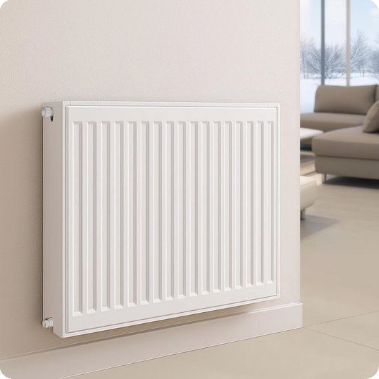 Ventiel Radiator Universele Radiator 900 x 500 mm - Compacte Ventielradiator met 6 ...