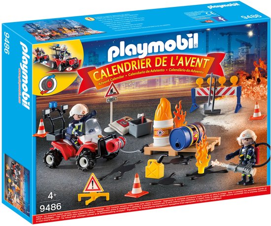 PLAYMOBIL  Adventskalender "Interventie op de bouwwerf" - 9486