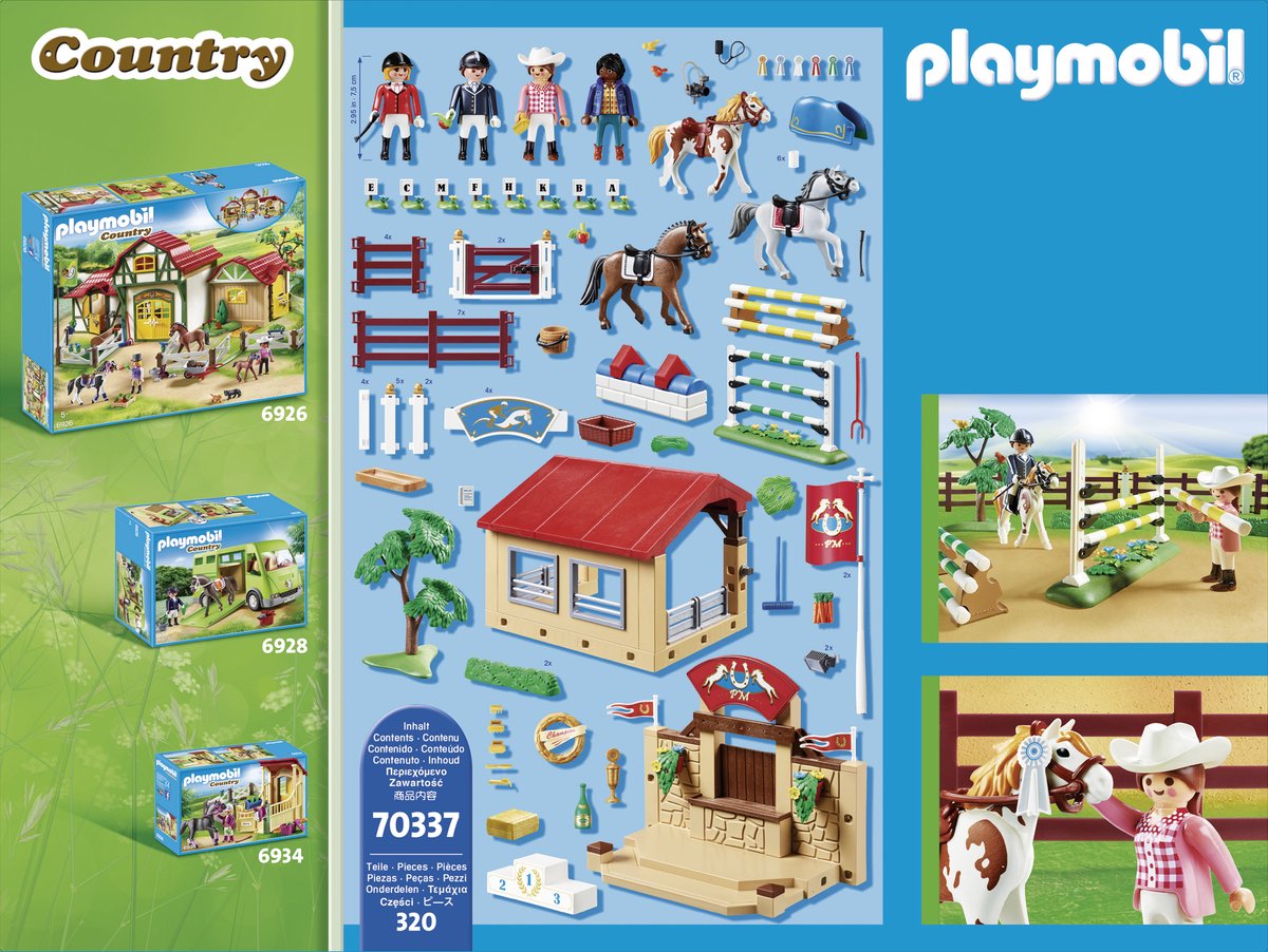 PLAYMOBIL Country Grote wedstrijdpiste - 70337 — afbeelding 6