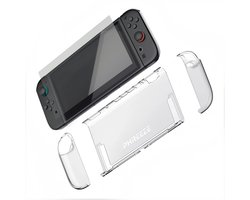 Phreeze hoesje geschikt voor Nintendo Switch 2 - Switch 2 screenprotector - beschermhoes - glazen screen protector - transparant - doorzichtig - siliconen - case - cover - beschermglas