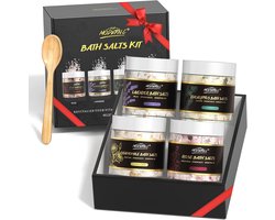 Cadeauset Epsom Badzout met Essentiële Oliën - Luxe Wellness Verzorgingsset