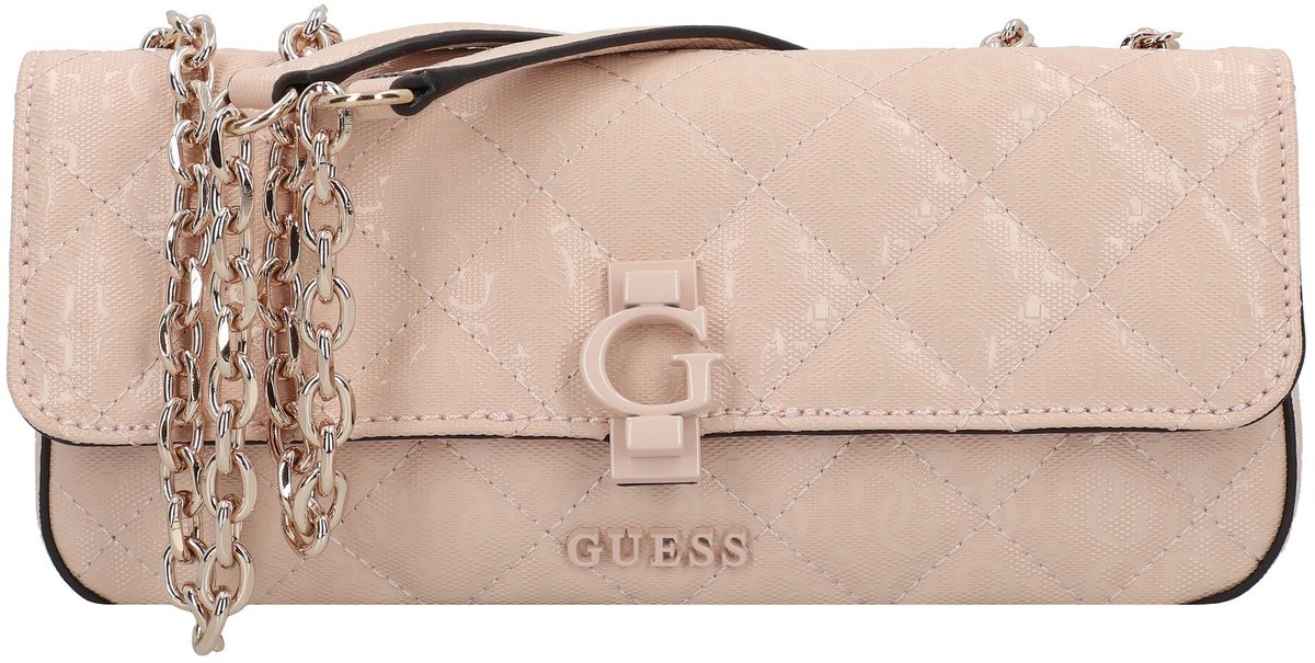 GUESS Schoudertas Bessey Convertible Xbody Flap Bag Sand Zalmroze