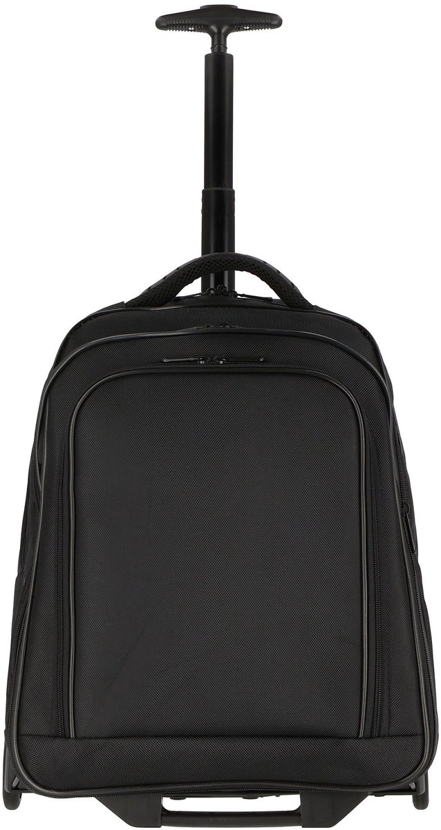 Dermata Trolley Rugzak Nylon 3444NY Zwart