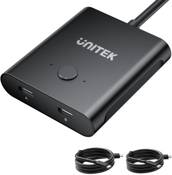 MT-VIKI 8K60Hz Bidirektionaler USB C Switch 2 in 1 Out Type C Switcher 1 in 2 Out 4K@120Hz 10Gbps Datenübertragung PD 100W Aufladen