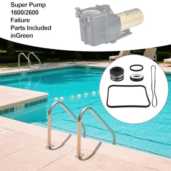 Kit De Joints Pour Pompe Piscine Hayward Super Pump SPX1600TRA - Compatible Nombreux Modèles SP1600/SP2600 - Inclut Joints Couvercle, Boîtier, Arbre, Diffuseur