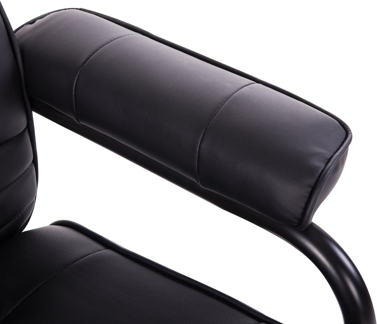 HOMCOM Massagestoel met Voetenbank Zwart 10 Vibratiemodi - afbeelding 2