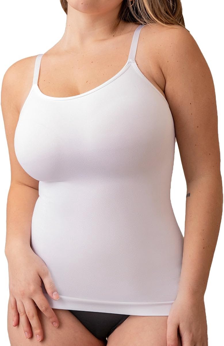 Shapewear Hemdje Ronde Hals - Buik- en Taille Controle Cami, Wit, Maat XL