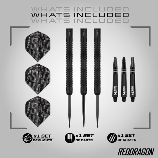 Red Dragon Peter Wright Black Mamba 90% - Dartpijlen van Red Dragon — afbeelding 3