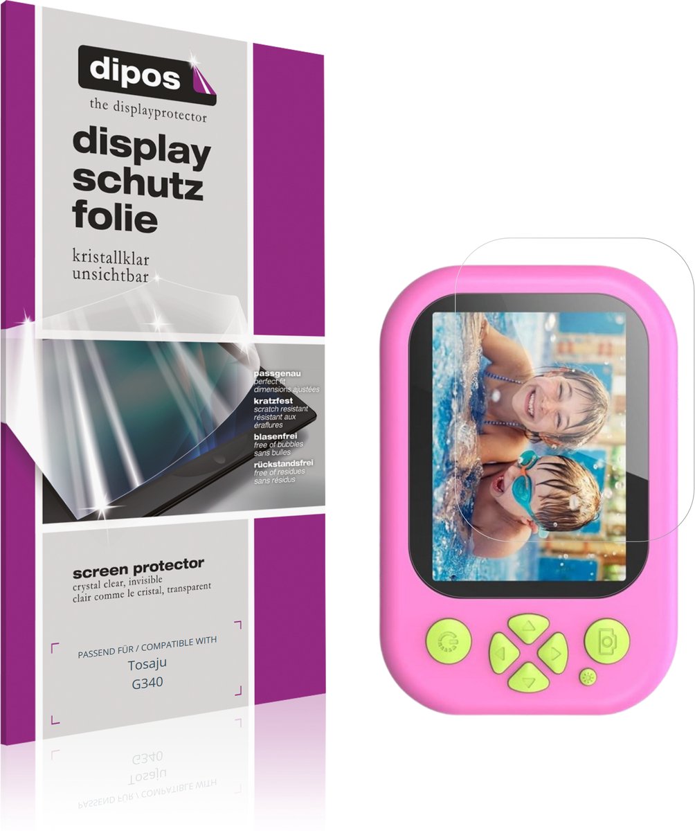 dipos – 4x Beschermfolie geschikt voor Tosaju G340 | Krasbestendige & heldere Screenprotector Ultra-Thin