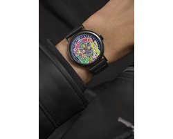 Timex Timex Weekender Day Of The Dead Quartz Analoog Horloge Zwart Kast: 100% Laag Lood Messing | Armband 100% Leer 40 mm TW2Y15900AJ