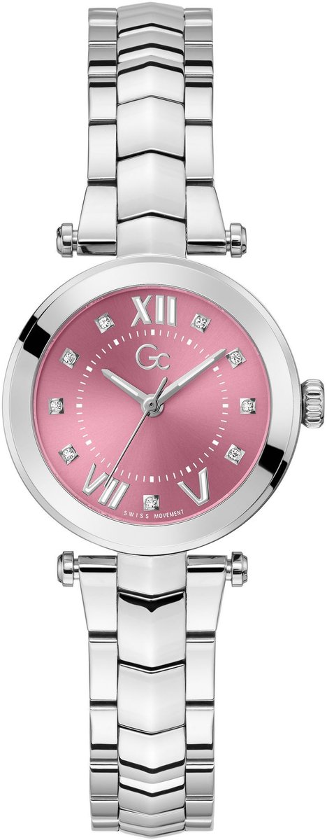 Gc Gc Illusion Quartz Analoog Horloge Zilver Kast: 100% Roestvrij Staal | Bracelet 100% Roestvrij Staal 30 mm Y93007L9, Y93008L3