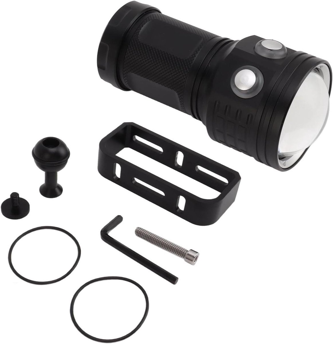 APLOS AP02 Duiklamp - 2500 Lumen, Oplaadbaar, IPX8 Waterdicht, Met 5000mAh Accu
