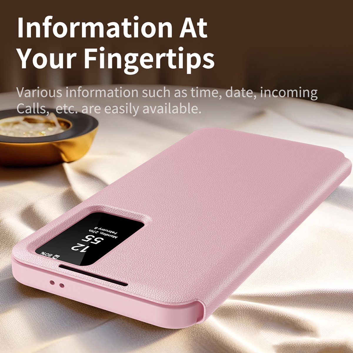 Techsuit - SmartView Series - Samsung Galaxy S24 - Pink