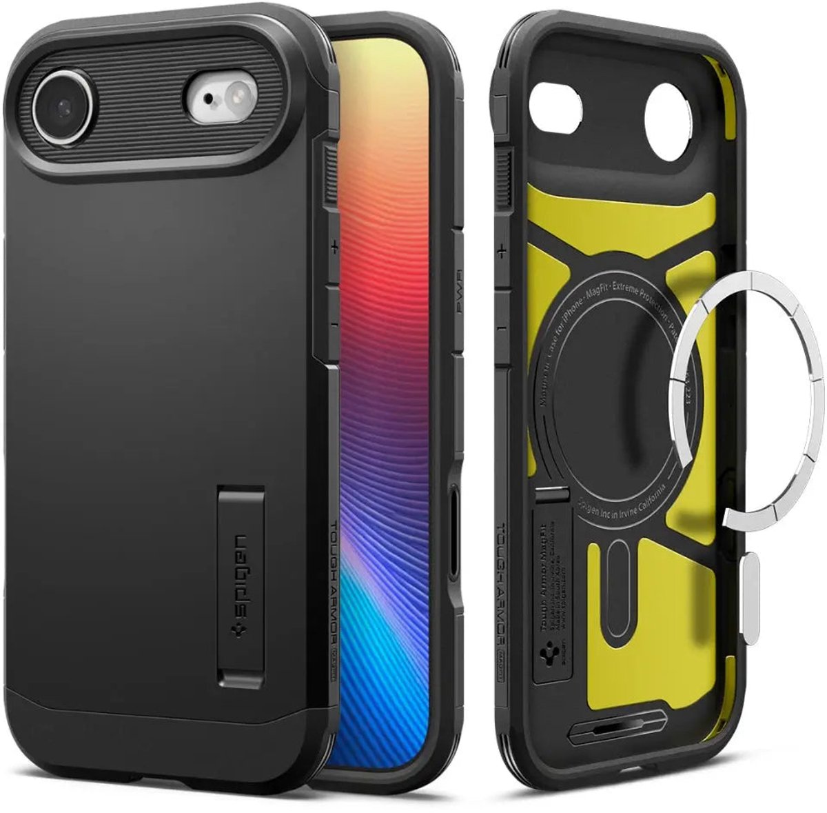 Spigen Tough Armor T AI (MagFit) mobiele telefoon behuizingen 16,5 cm (6.5") Hoes Zwart