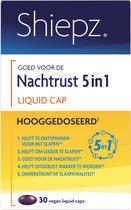 Shiepz Nachtrust 5 in 1 Hooggedoseerd - Slaapformule die op 5 manieren de slaap ondersteunt - 30 vegan liquid caps