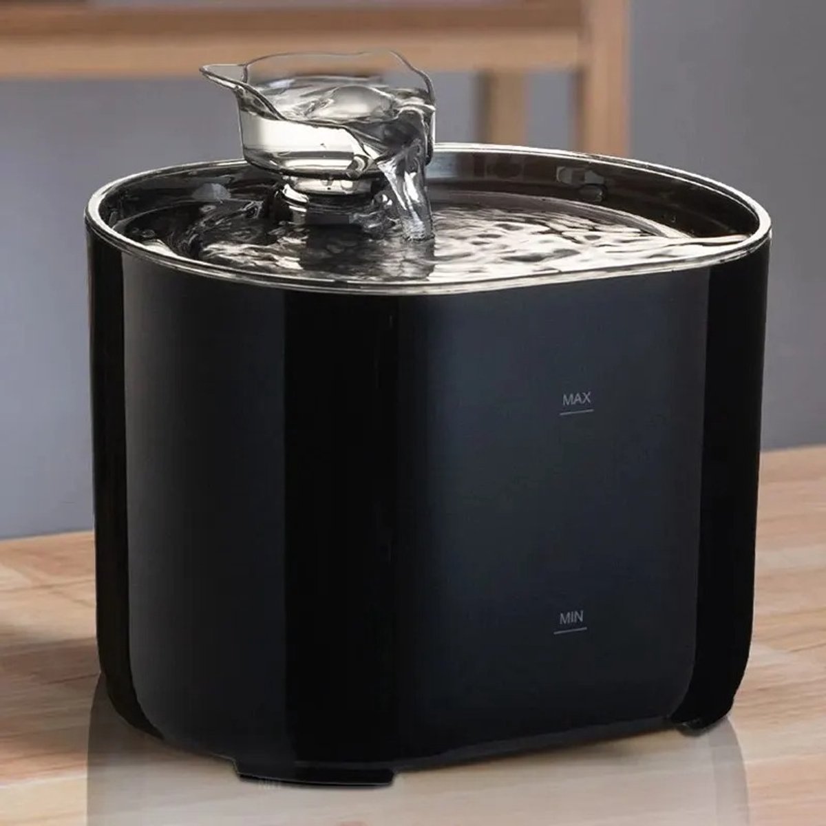Katten Drinkfontein 2,2L – Fluisterstil – Met 4-Laags Filter – Zwart