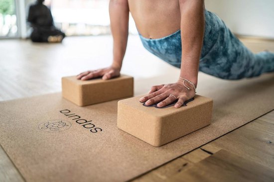 Yogablokken van Kurk - Set van 2 voor Stabiliteit en Flexibiliteit — afbeelding 5