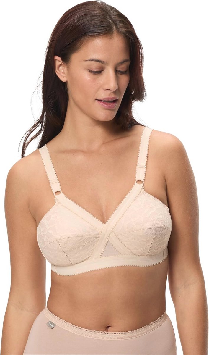 Playtex Cross Your Heart beha zonder beugel voor dames, Beige, 90B