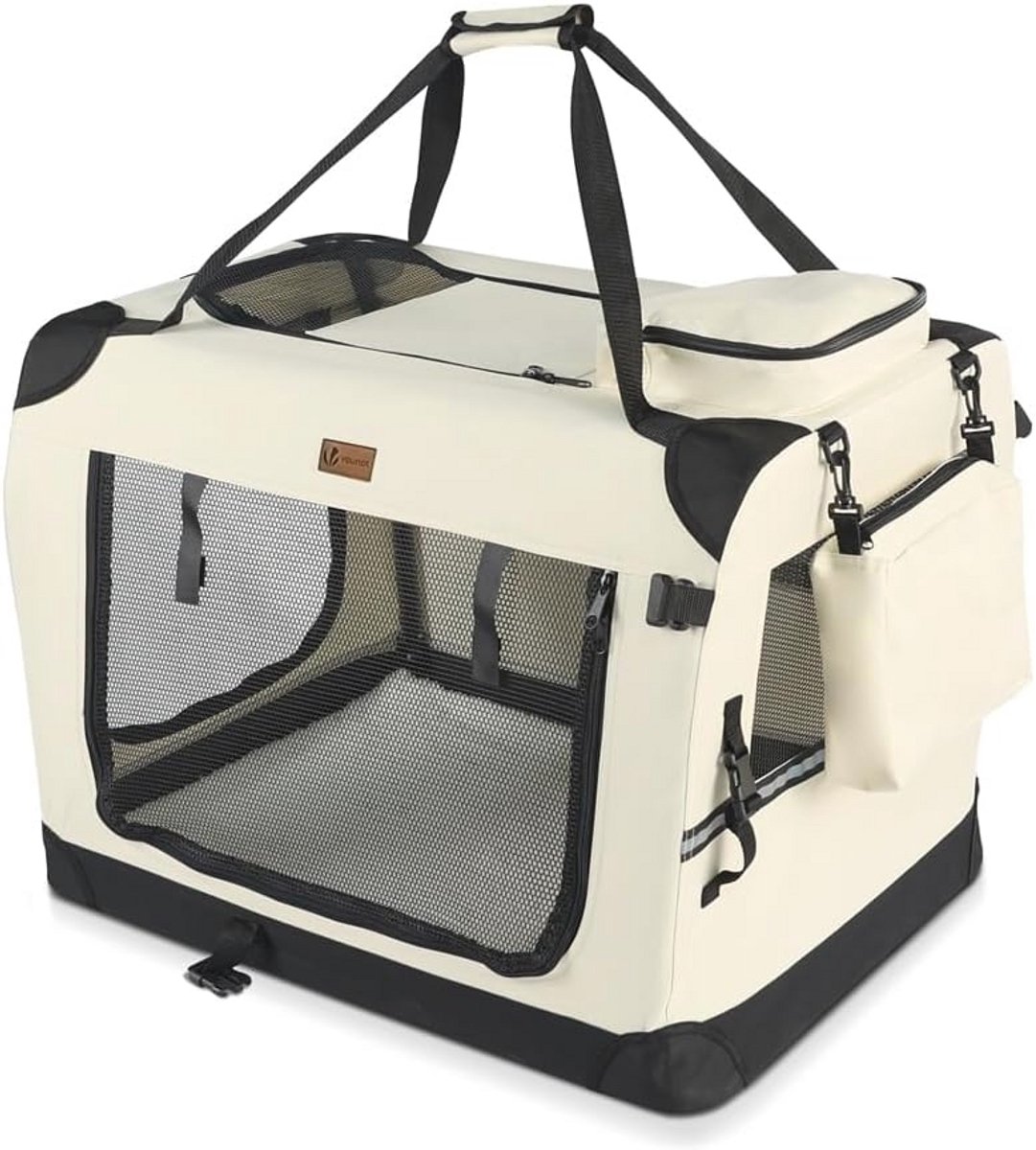 Opvouwbare Draagtas voor Honden en Katten - Ademend met Afneembare Pluche Matras