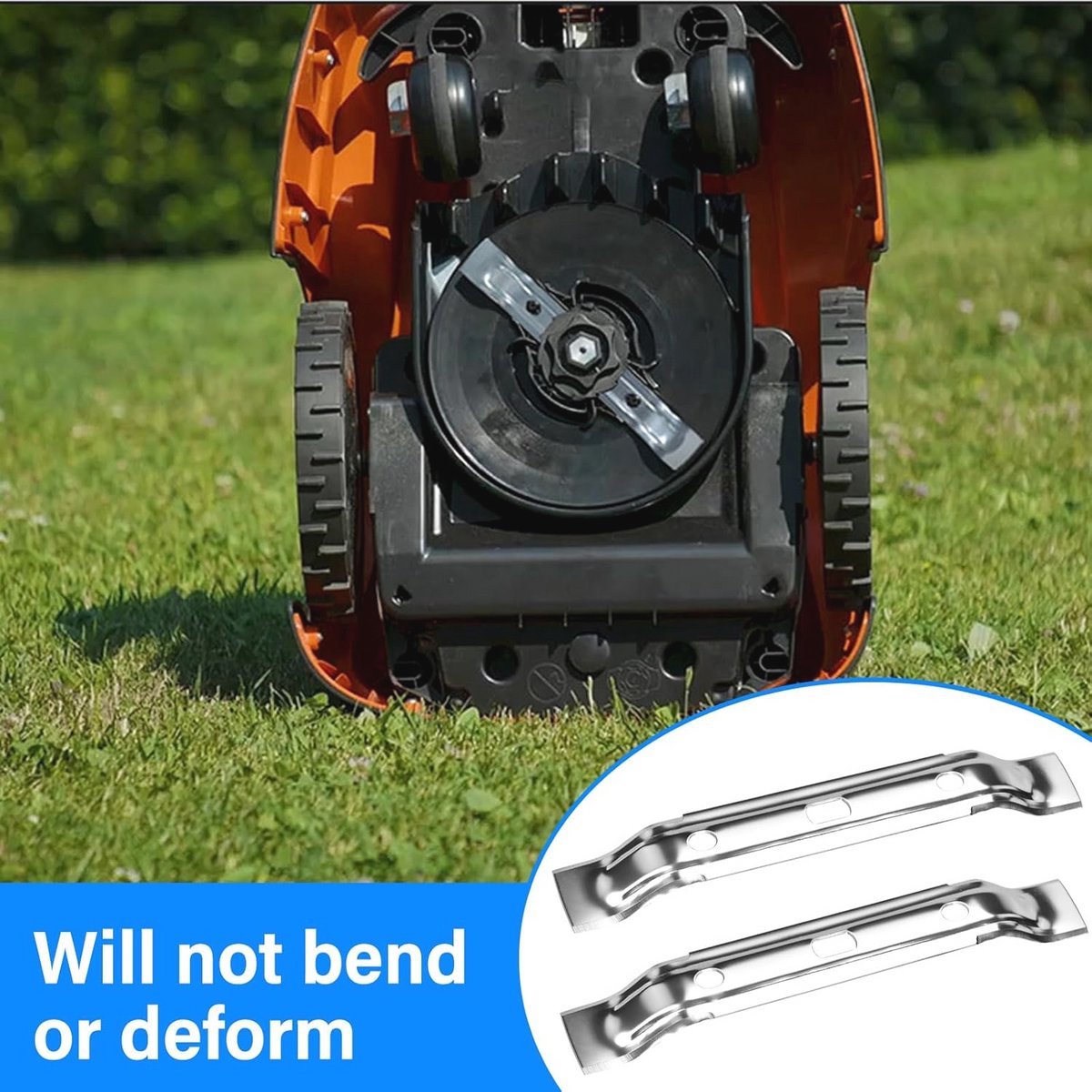 Roestvrijstalen 20 cm messen voor robotmaaier - afbeelding 2